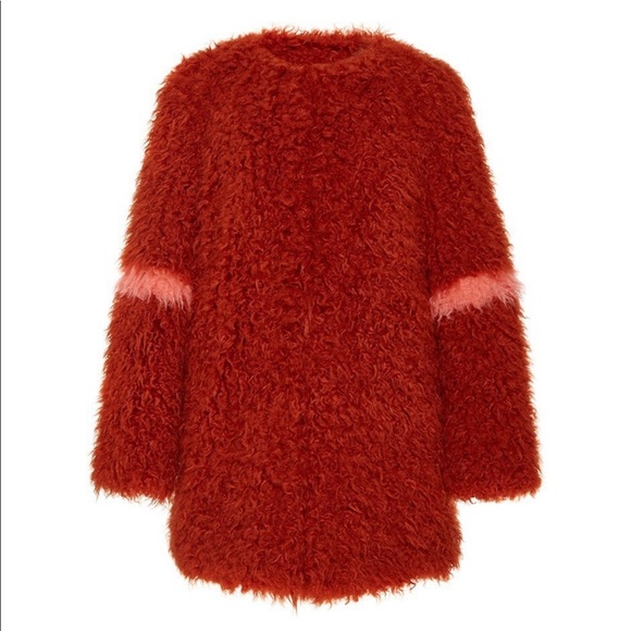 Shrimps Jackets & Blazers - Shrimps Henry Faux Fur Coat in Terrcotta